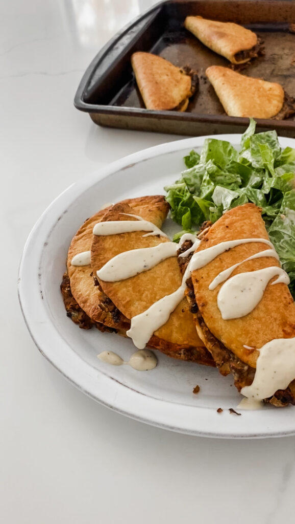 crispy sheet pan black bean tacos on pan